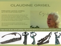 Flyer A5 pour la promotion de Claudine Grisel - Sculptrice - Artiste Peintre - Recto